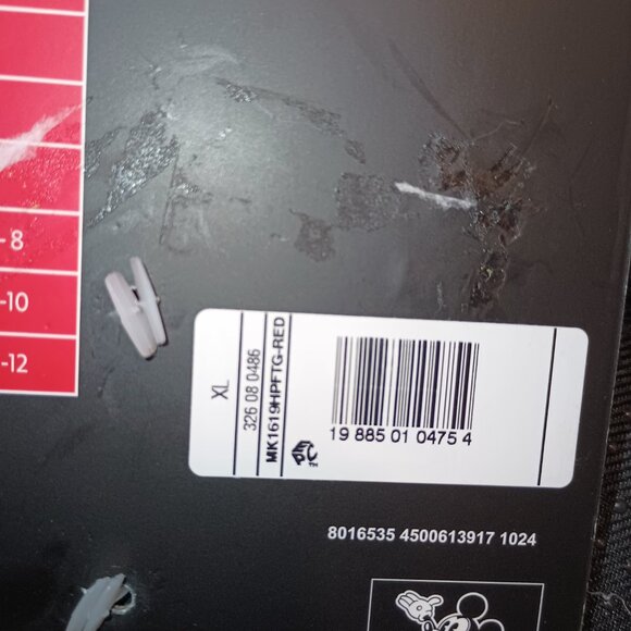 NEW Adult Mickey Slippers - Red XL W/11-12 M/13 - Picture 10 of 10